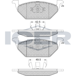 ANDEL PAST. FRENO SKODA F